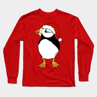 Christmas Puffin Long Sleeve T-Shirt